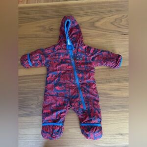 Patagonia Red and Blue Baby Snowsuit